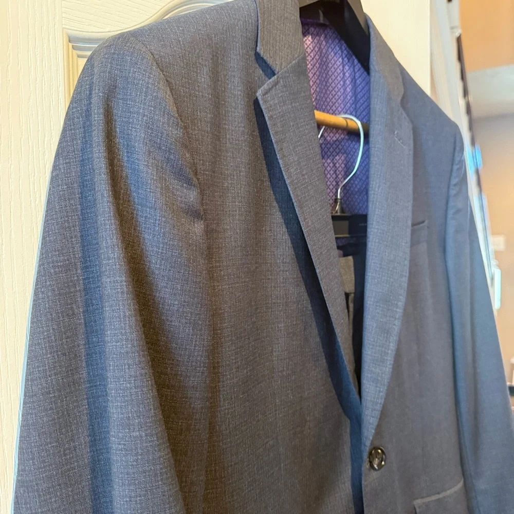 Ted Baker Men's Classic Charcoal Dark Gray Suit Jacket Pants London Endurance